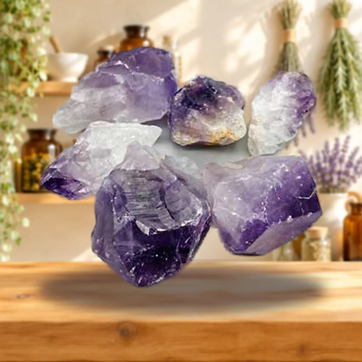 1 lb Amethyst rough points