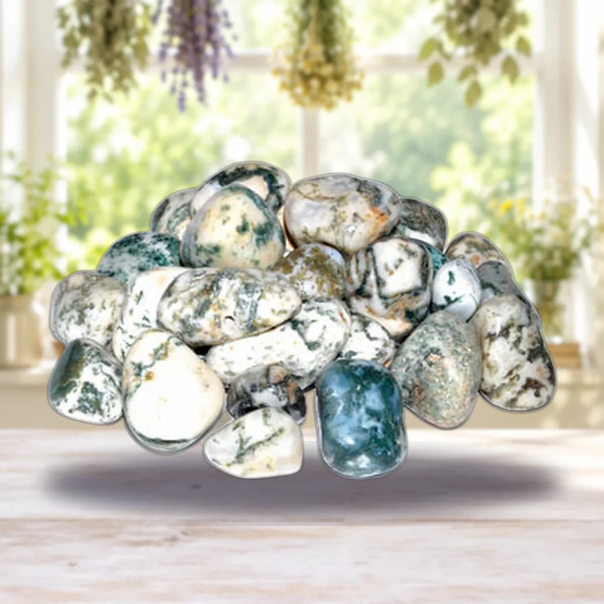 1 lb Agate, Tree tumbled stones