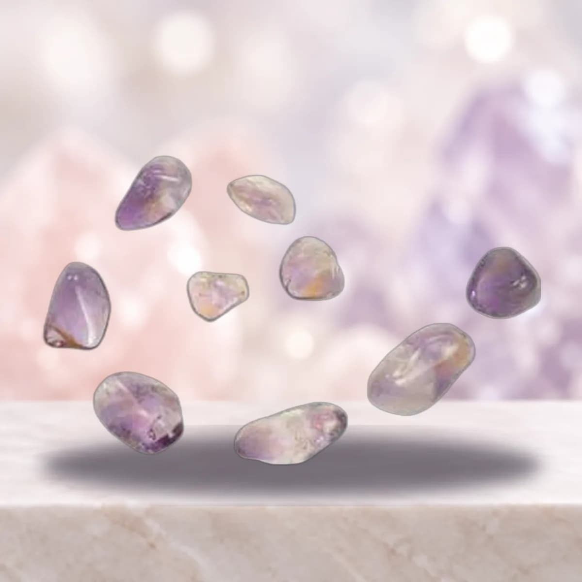 1 lb Ametrine tumbled stones