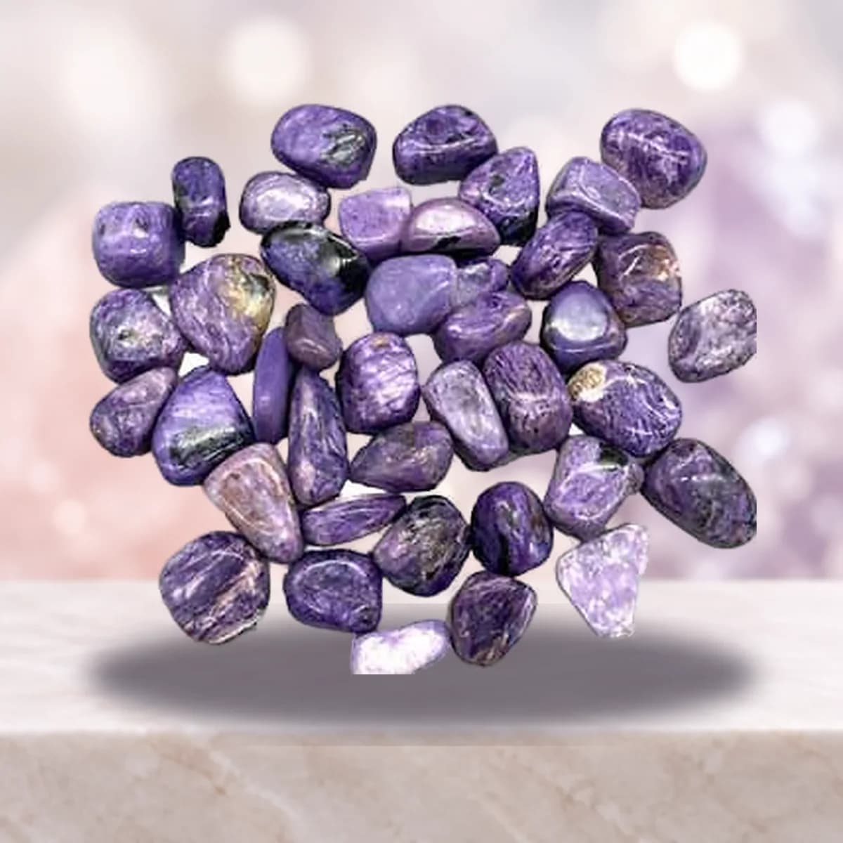 1 lb Charoite tumbled stones