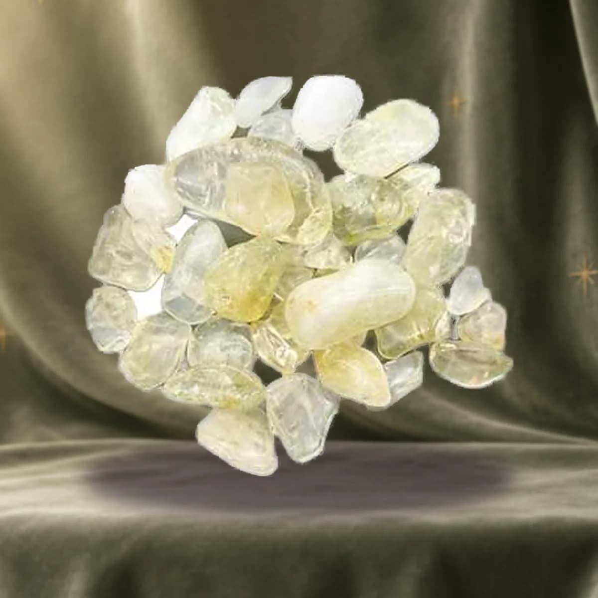 1 lb Citrine, Opalized tumbled stones