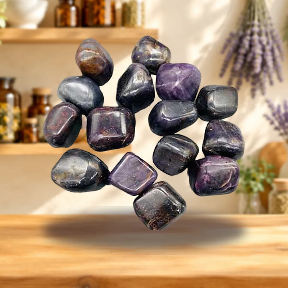 1 lb Corundum tumbled stones