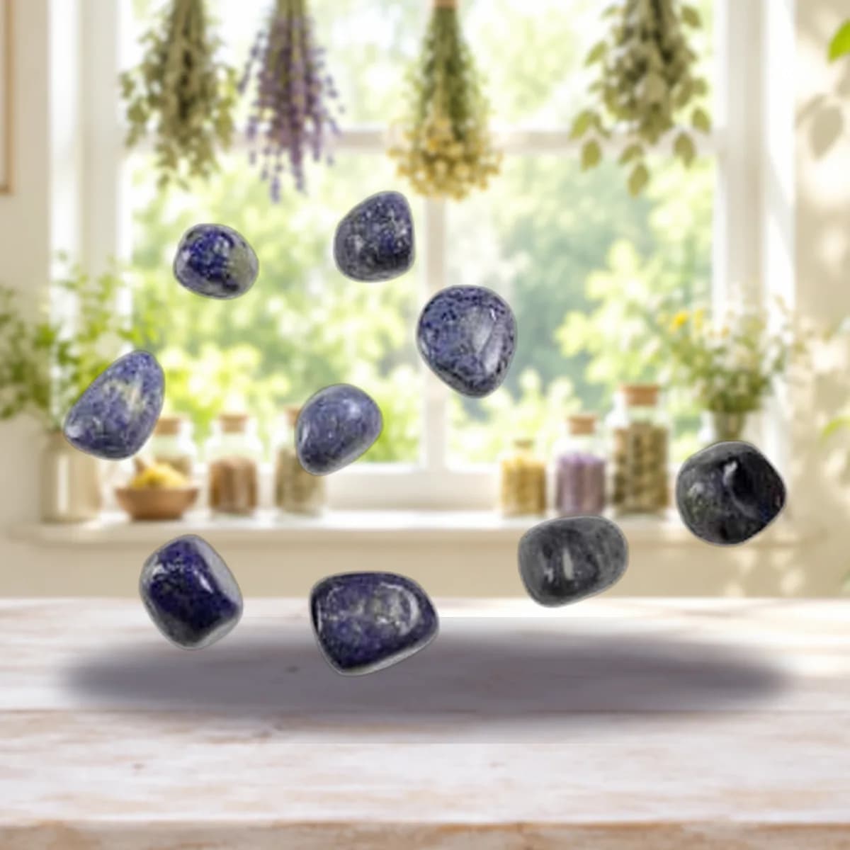 1 lb Dumortierite tumbled stones