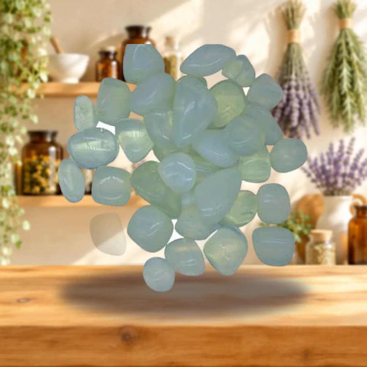 1 lb Opalite tumbled stones