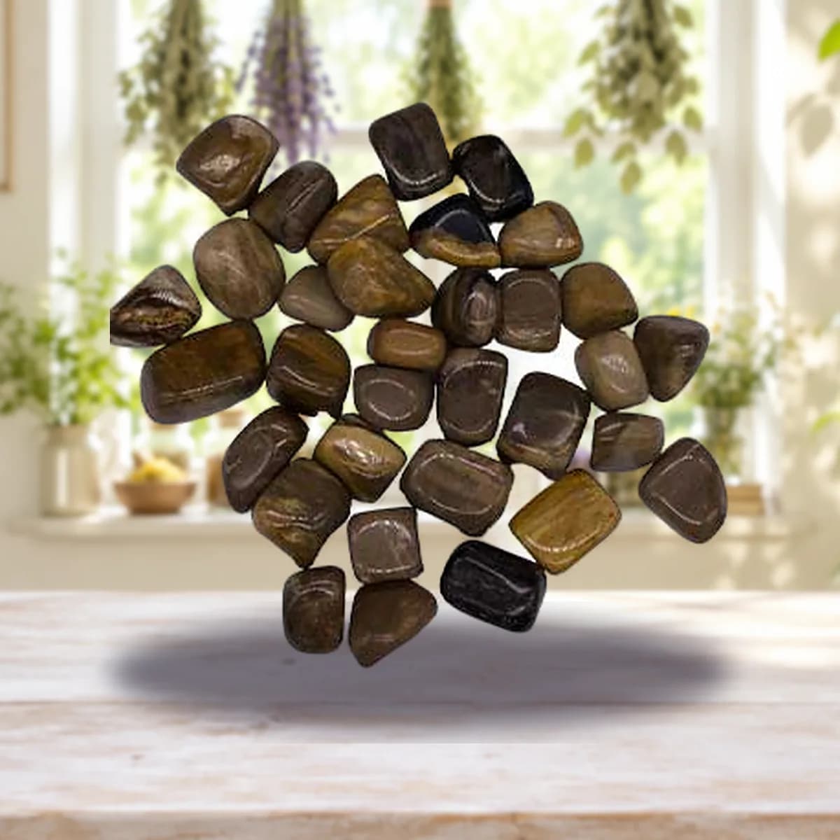 1 lb Petrified Wood tumbled stones