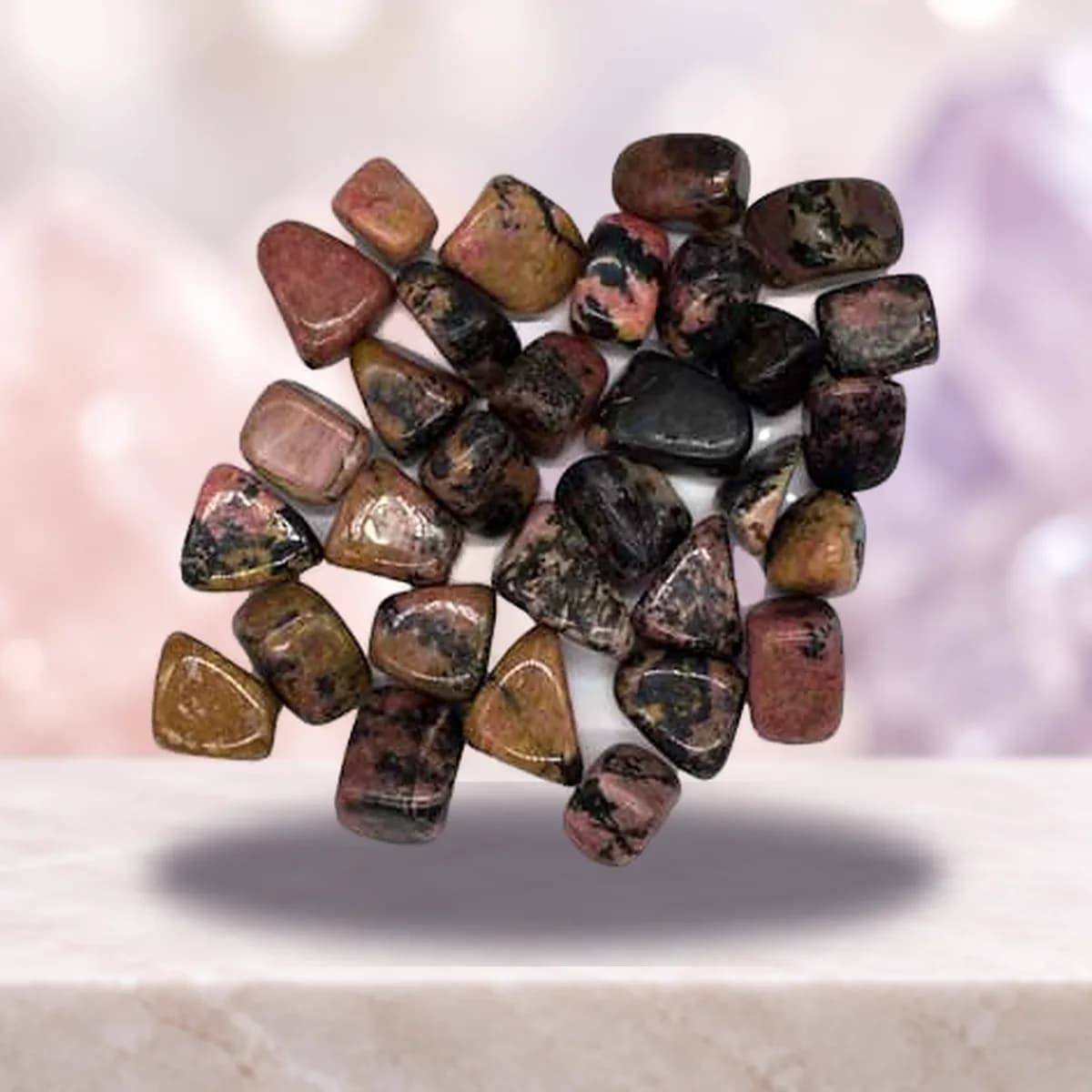 1 lb Rhodonite tumbled stones
