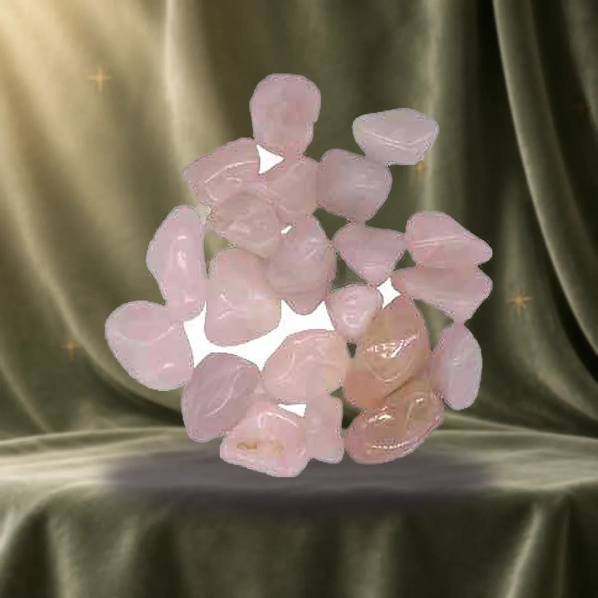 1 lb Rose Quartz tumbled stones