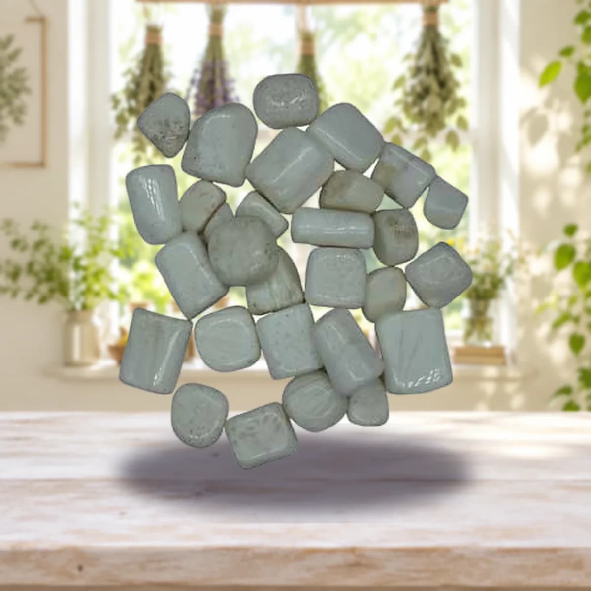 1 lb Scolecite tumbled stones