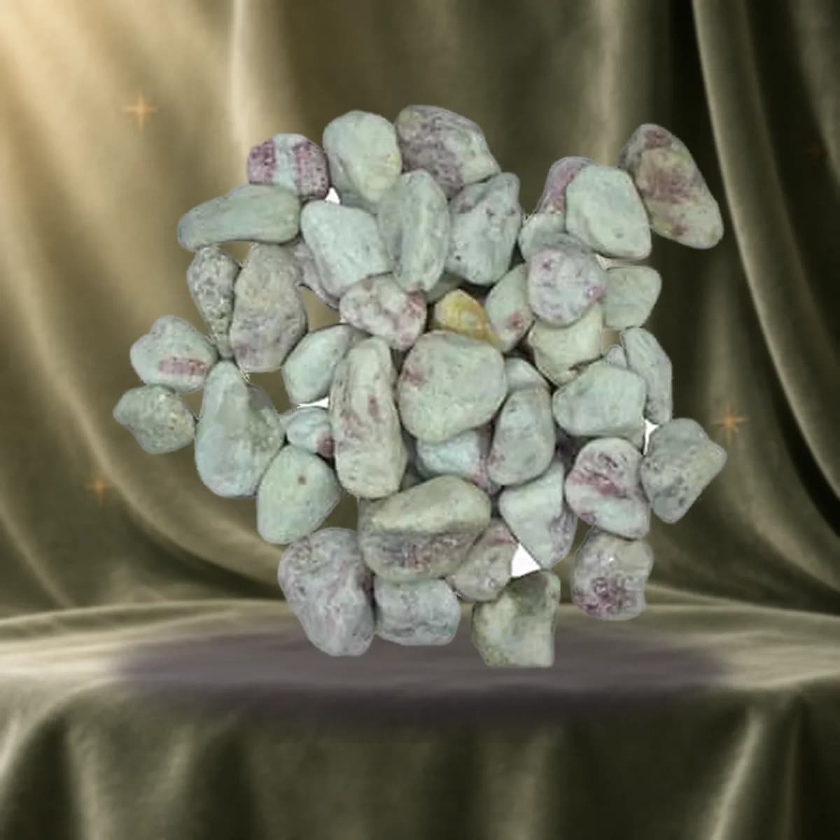 1 lb Tourmaline, Pink tumbled stones