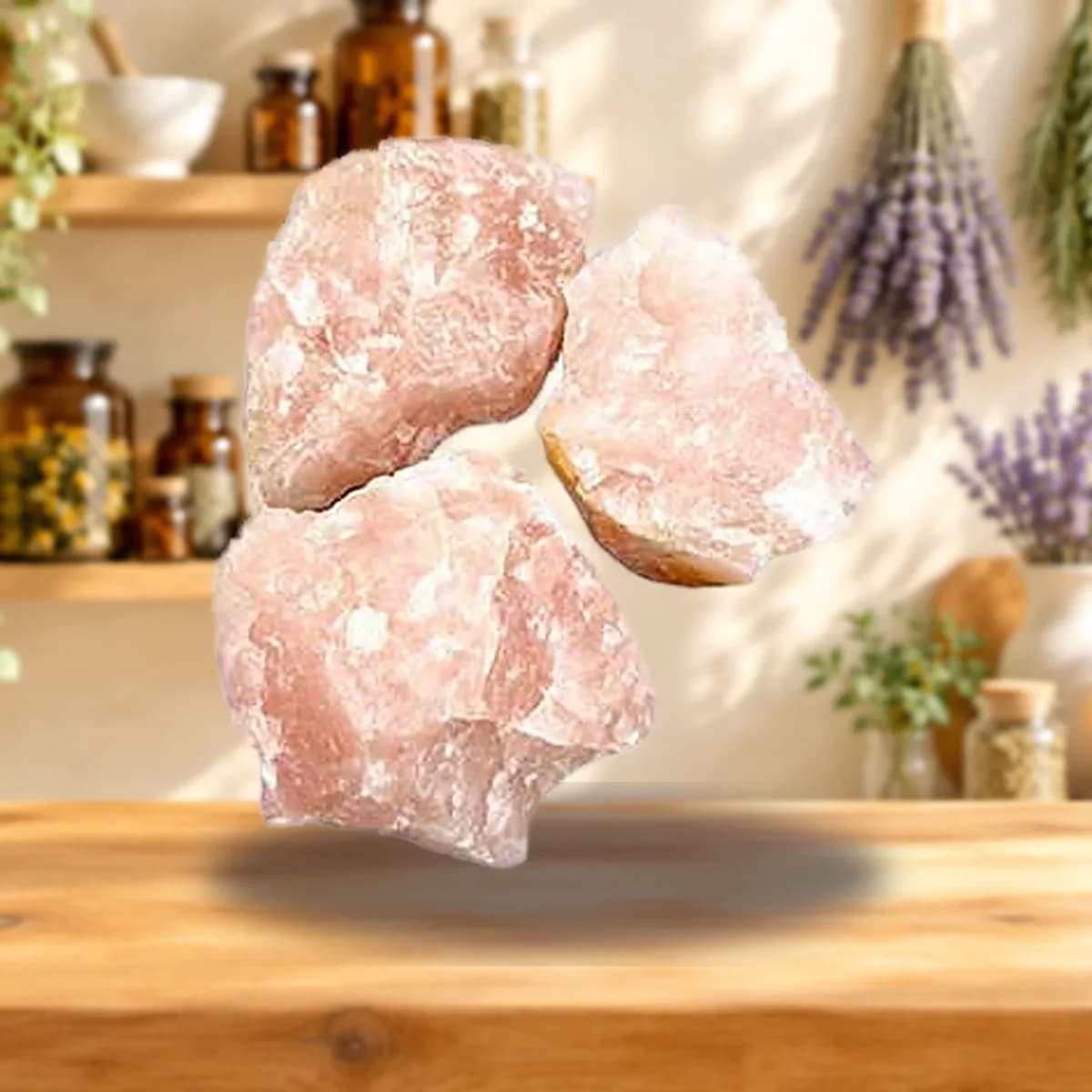 3 lb Rose Quartz untumbled stones