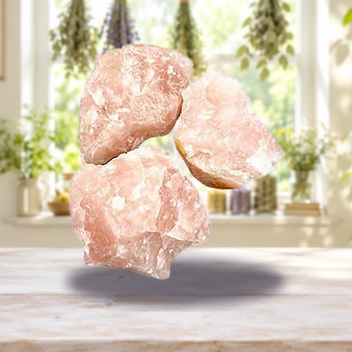 1 lb Rose Quartz untumbled stones