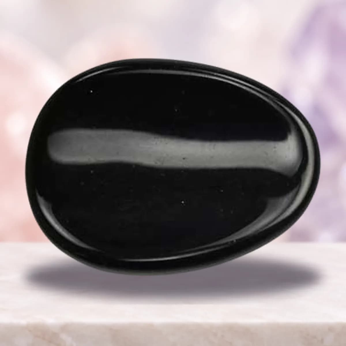 Black Obsidian worry stone