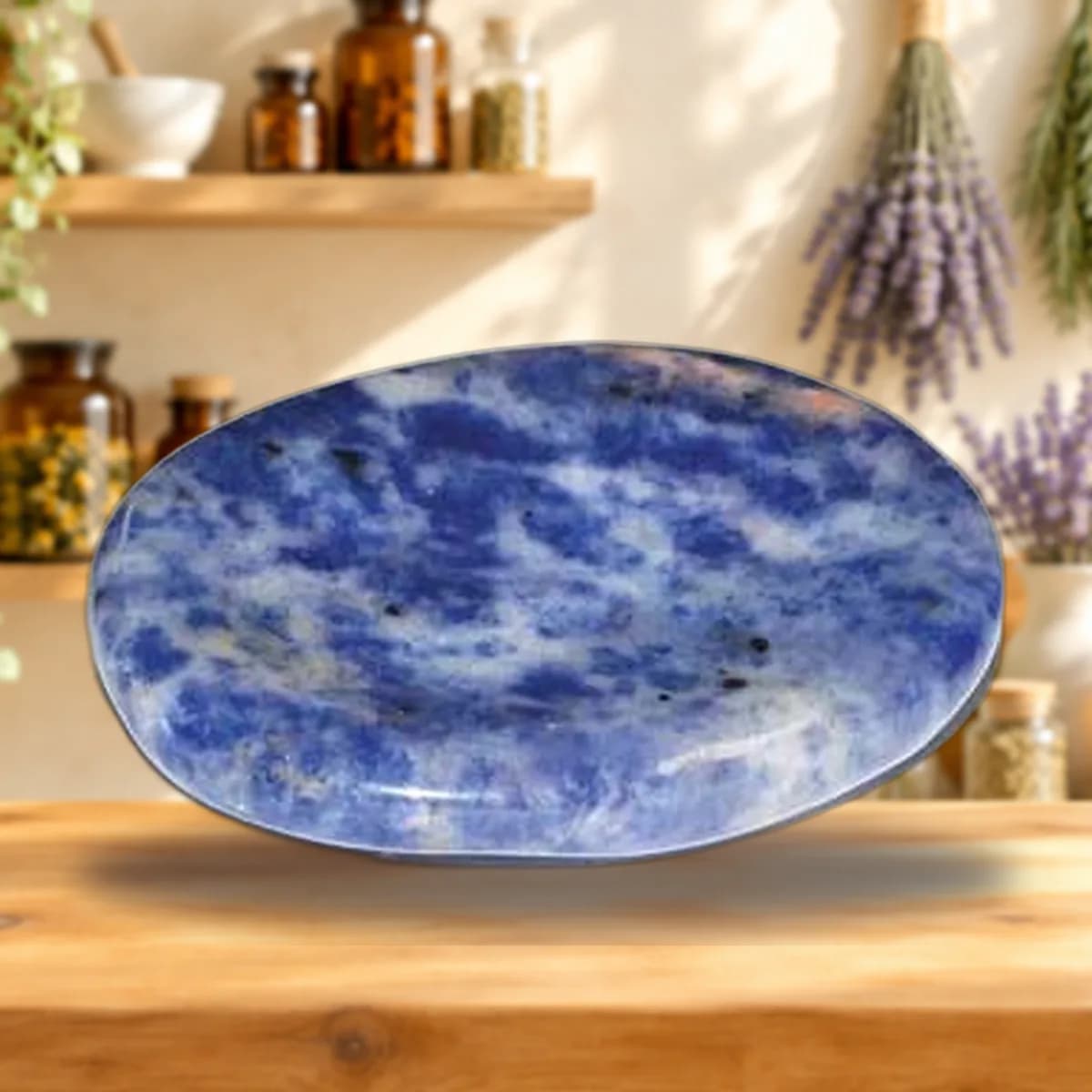 Sodalite worry stone