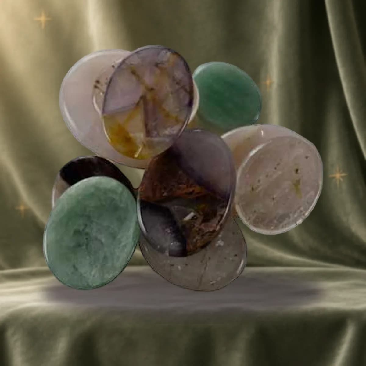 various worry stone