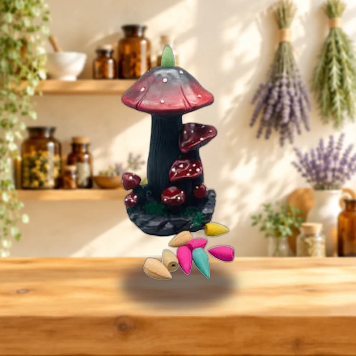 7" Mushroom backflow burner
