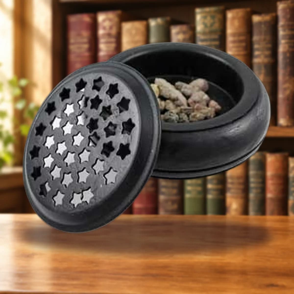 Starry Screen Black charcoal burner