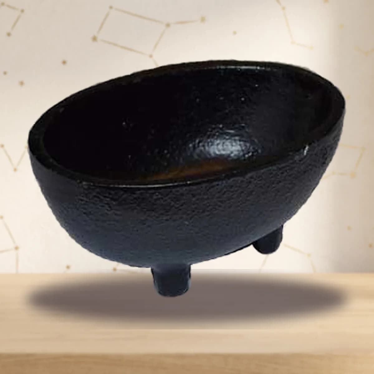 Oval Cast Iron Smudge Pot, 3 in.