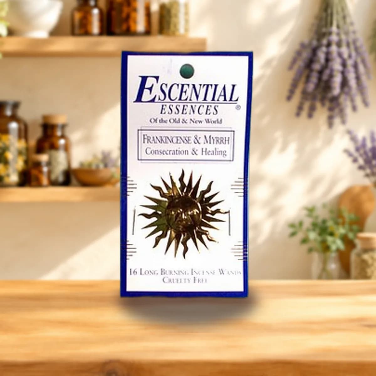 Frankincense and Myrrh Sticks by Escential Essences, 16 pack