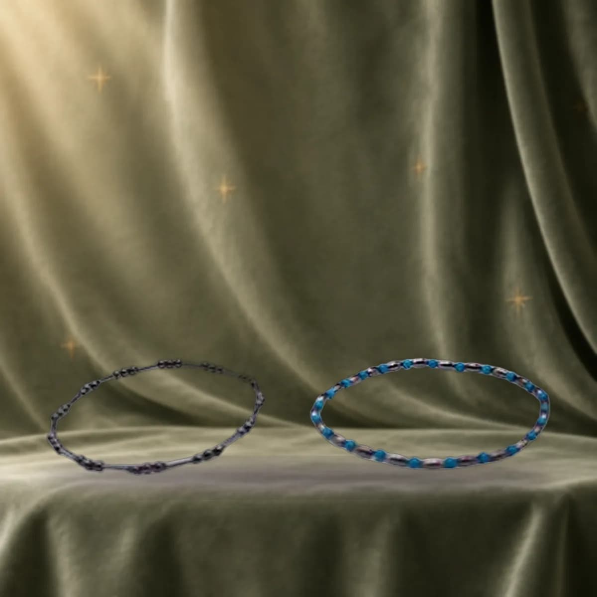 Magnetic Hematite anklet