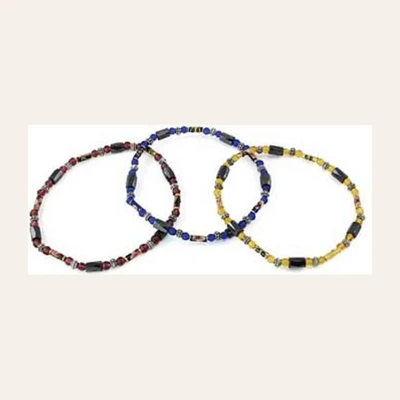 Magnetic Hematite Beaded anklet