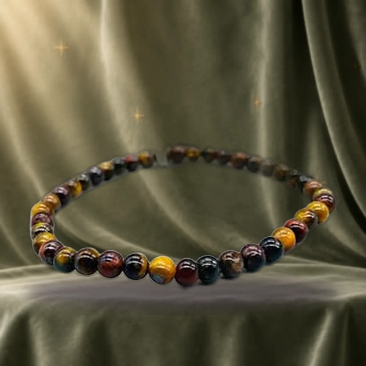 4mm Tiger Eye Tri Color bracelet