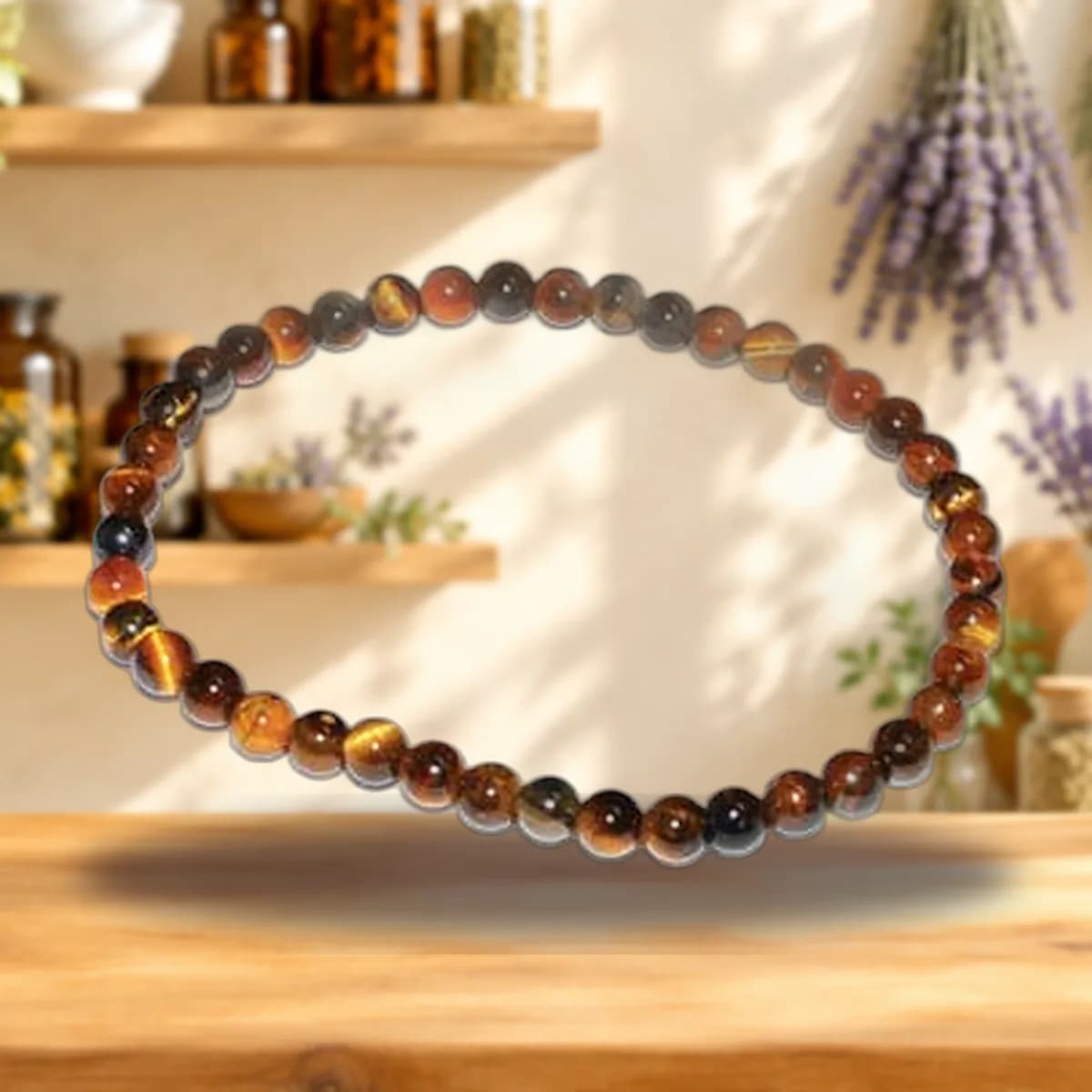 4mm Tiger Eye, Yellow