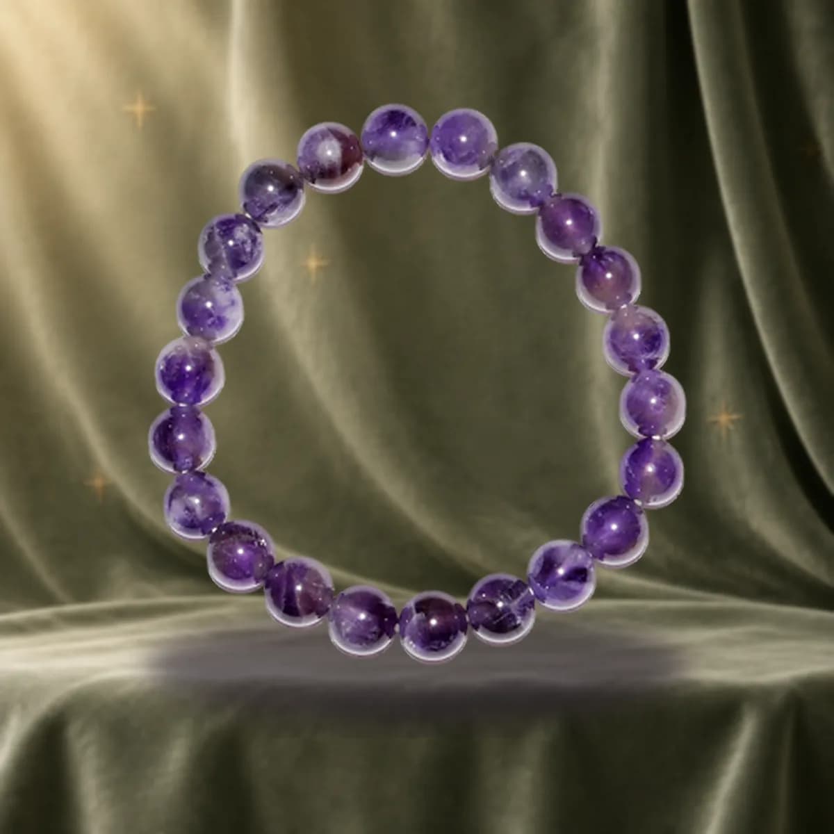 8mm Amethyst bracelet