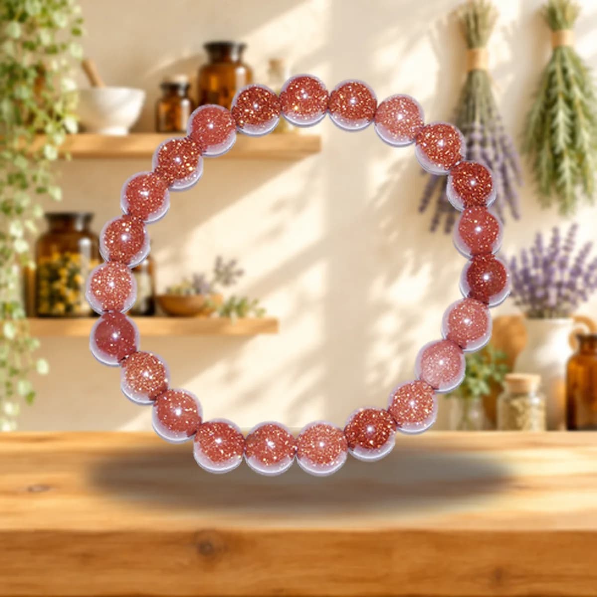 8mm Goldstone bracelet