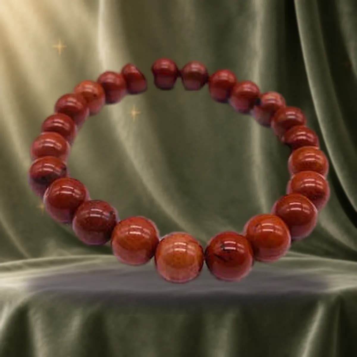 8mm Jasper, Red bracelet