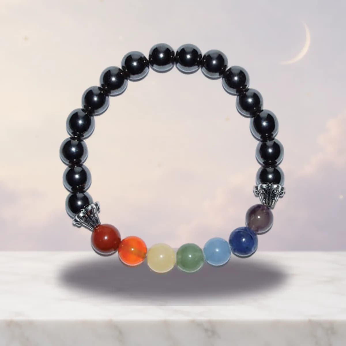 8mm Chakra/ Hematite