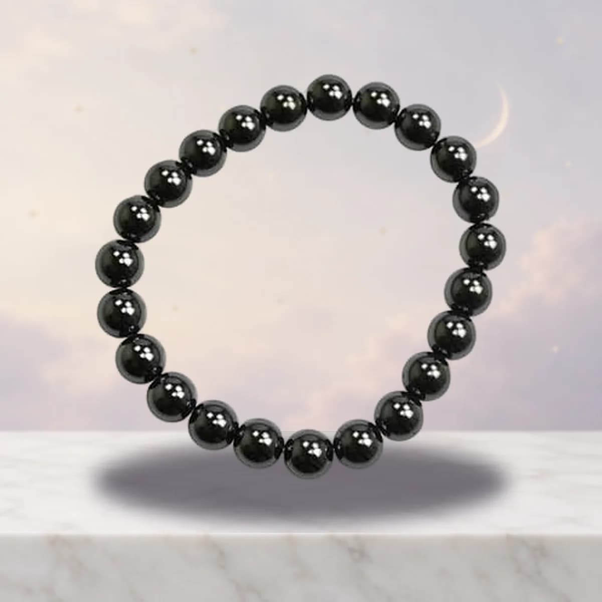 8mm Hematite (man-made) bracelet