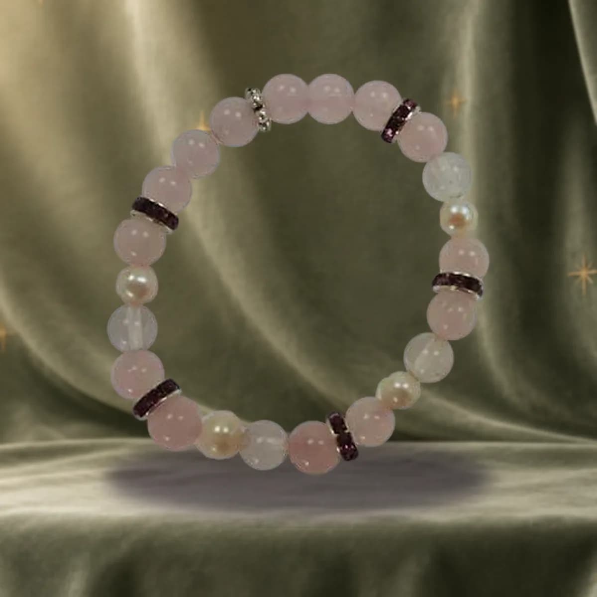 8mm Rose Quartz/ Quartz