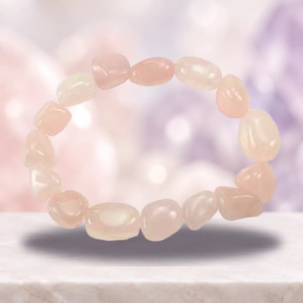 Rose Quartz gemstone bracelet