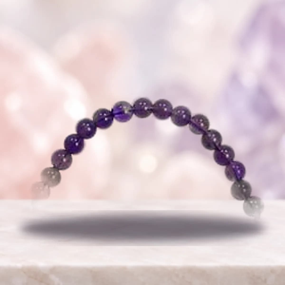 4mm Amethyst stretch bracelet