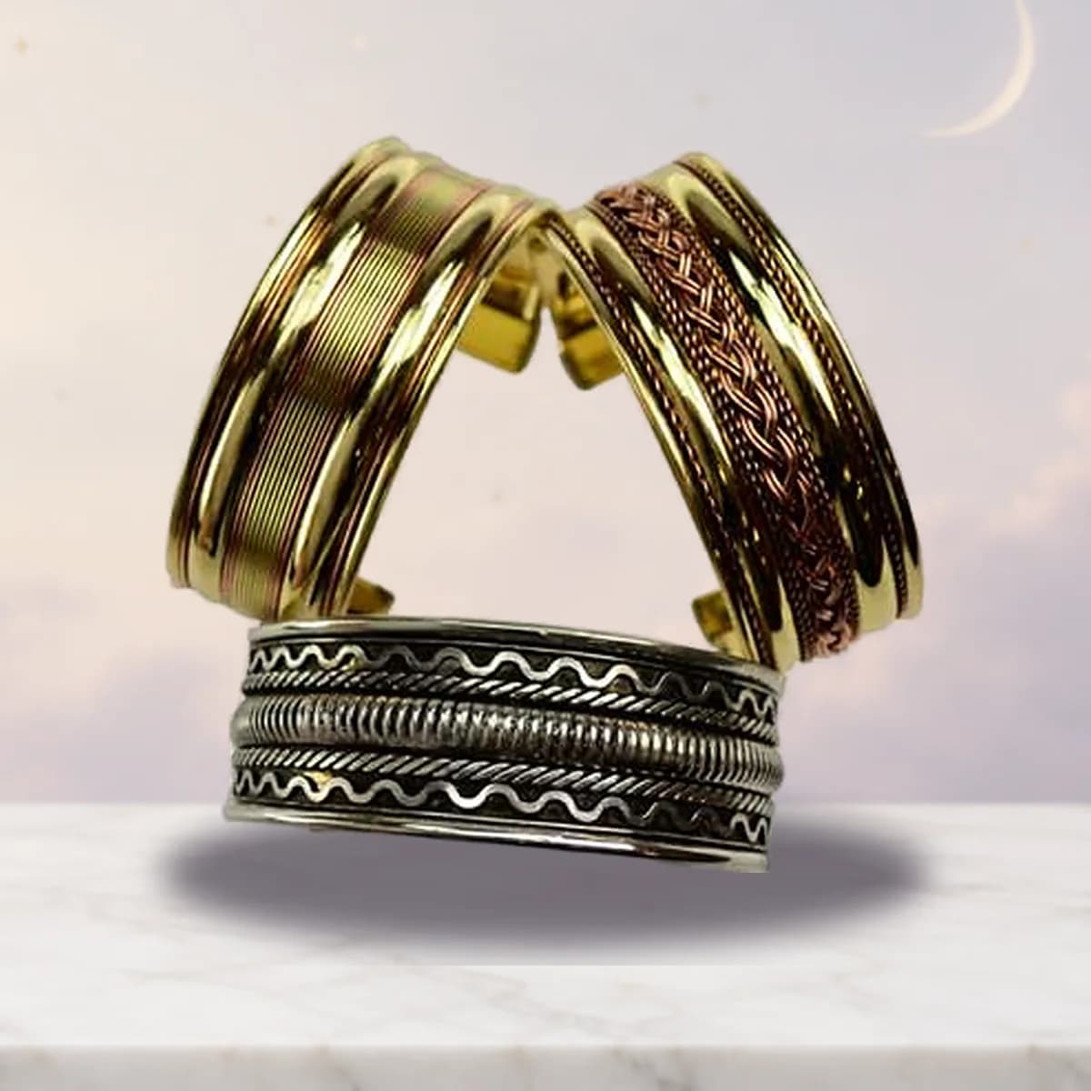 1" assorted Two Tone bracelet