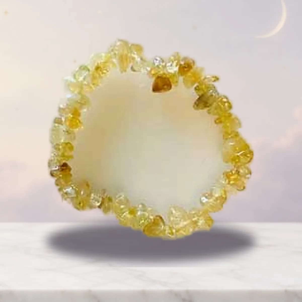 Citrine chip bracelet