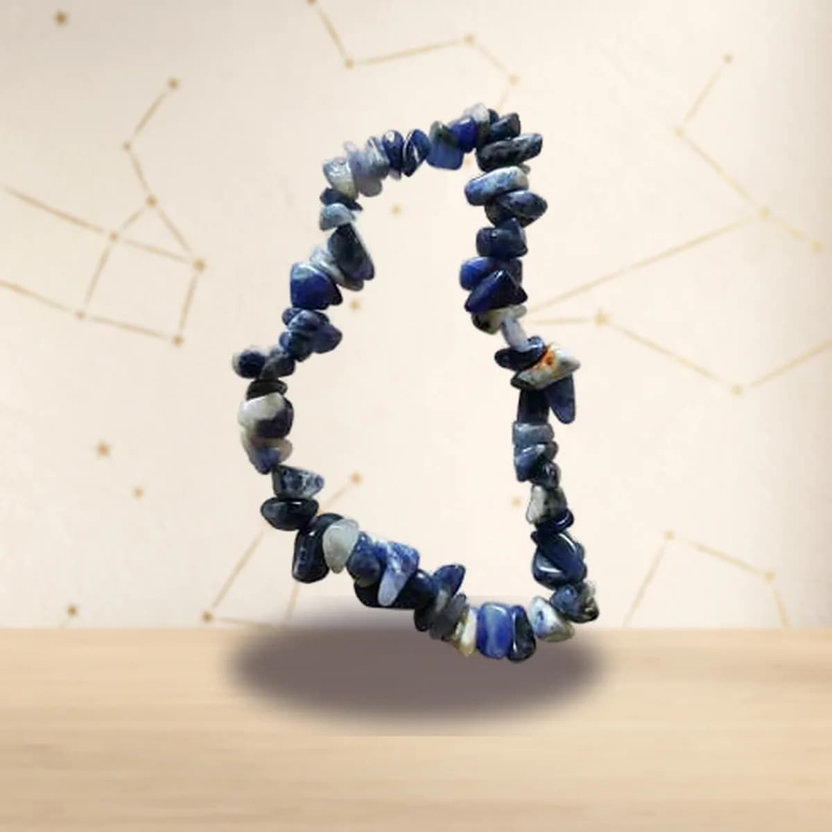 Sodalite chip bracelet