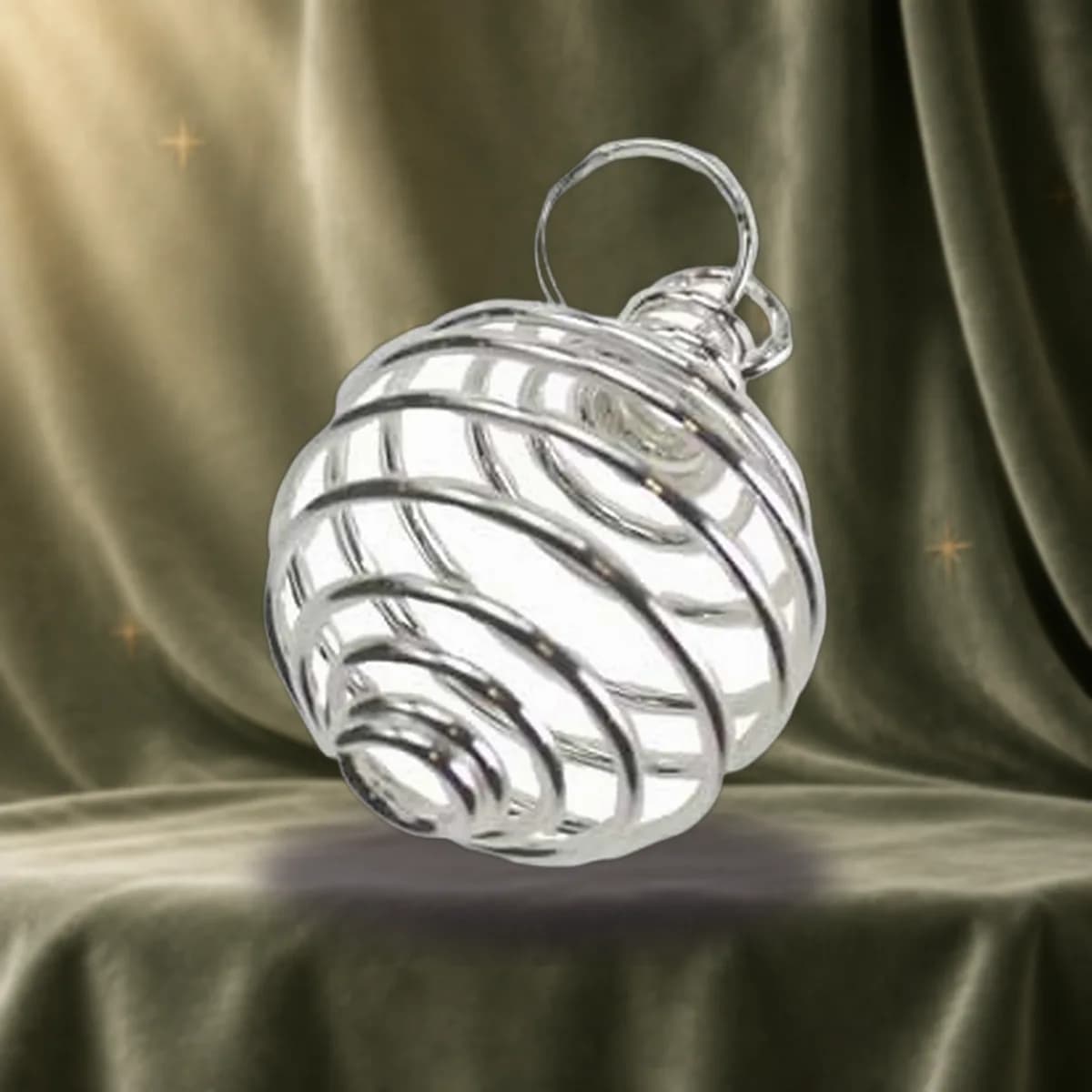 (set of 24) 3/4" Silver Plated coil