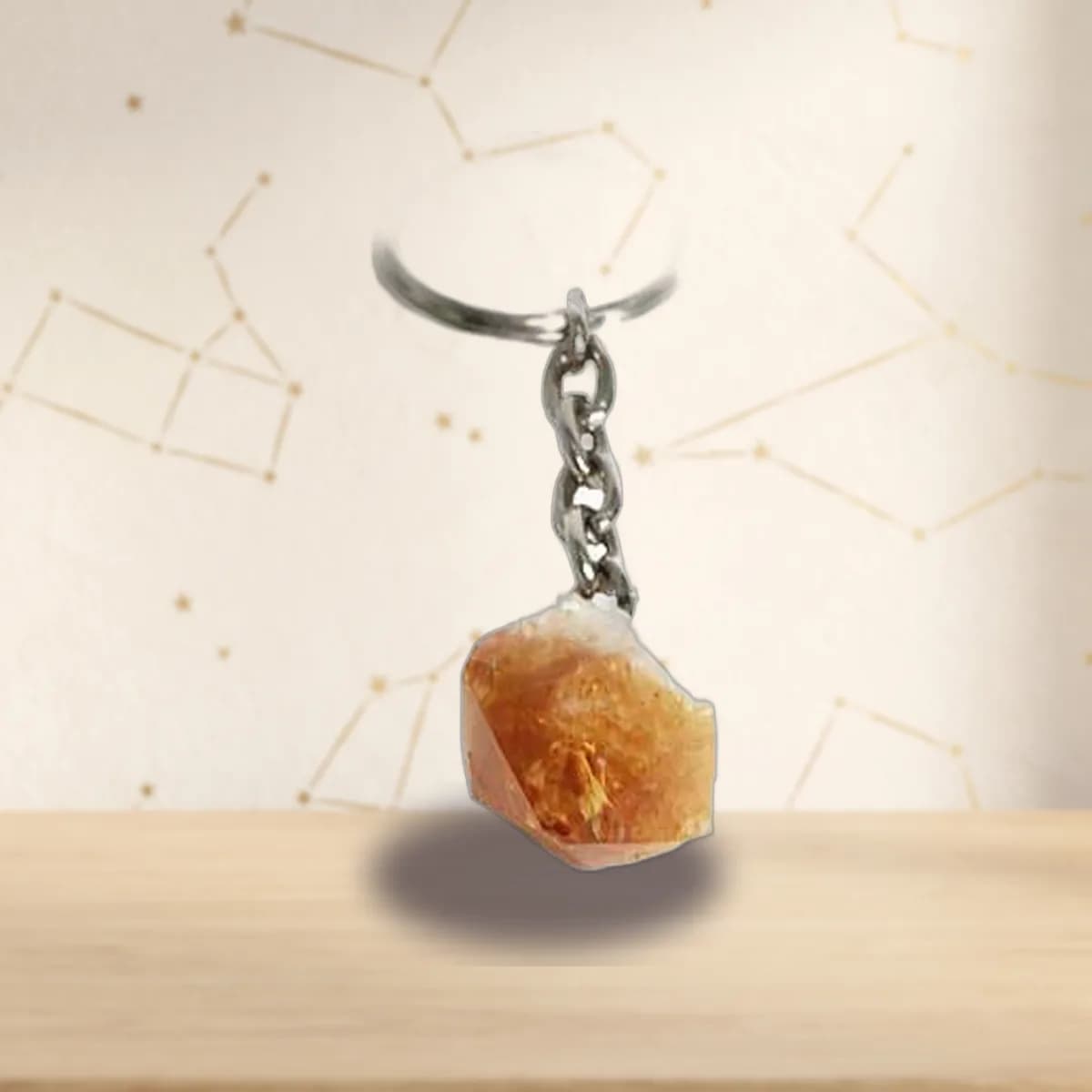 Citrine keychain