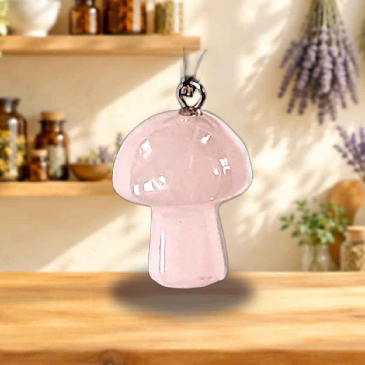 Love mushroom necklace