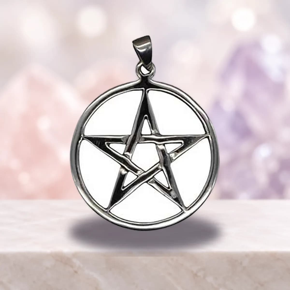 1 1/8" Pentagram sterling