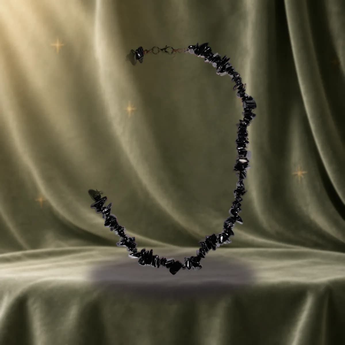 18" Shungite chip necklace