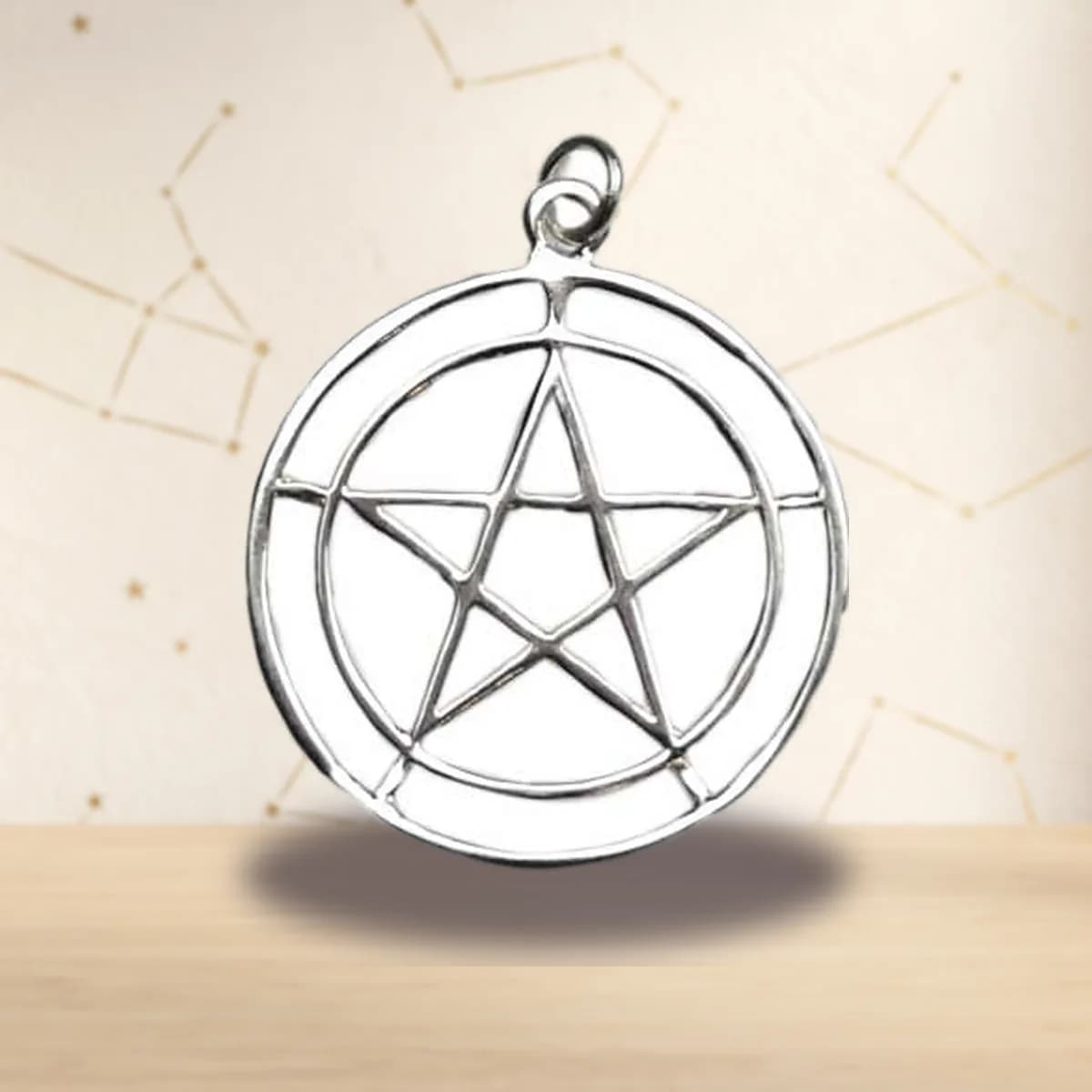 2-Circle Pentagram sterling