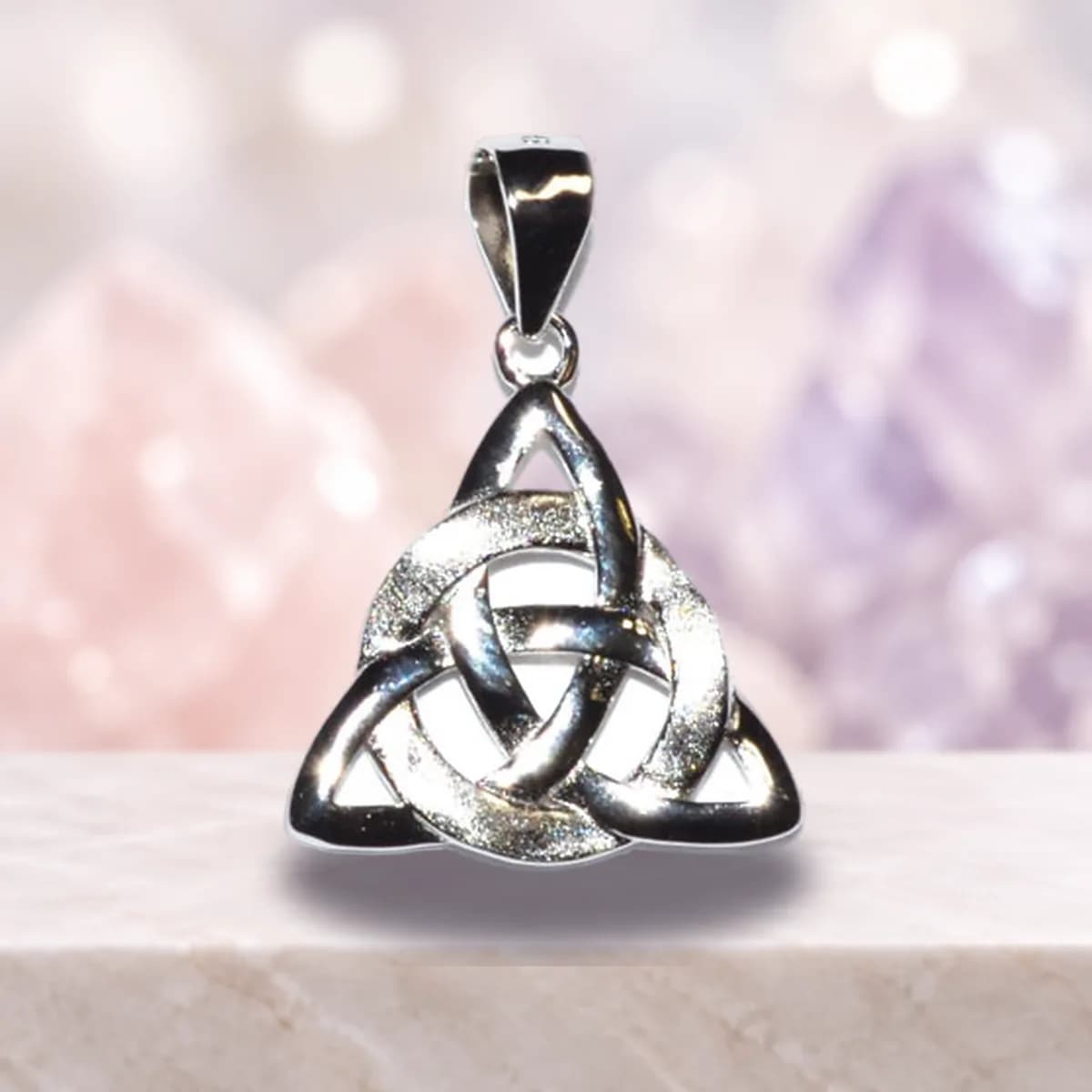 5/8" Triquetra sterling pendant