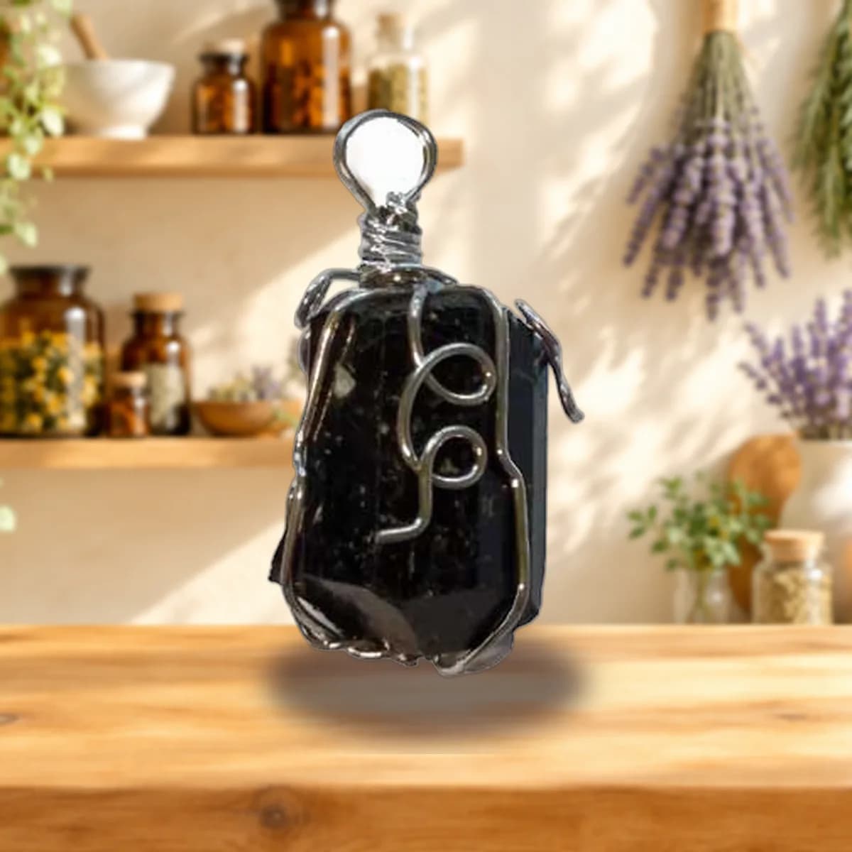 Black Tourmaline wire wrapped