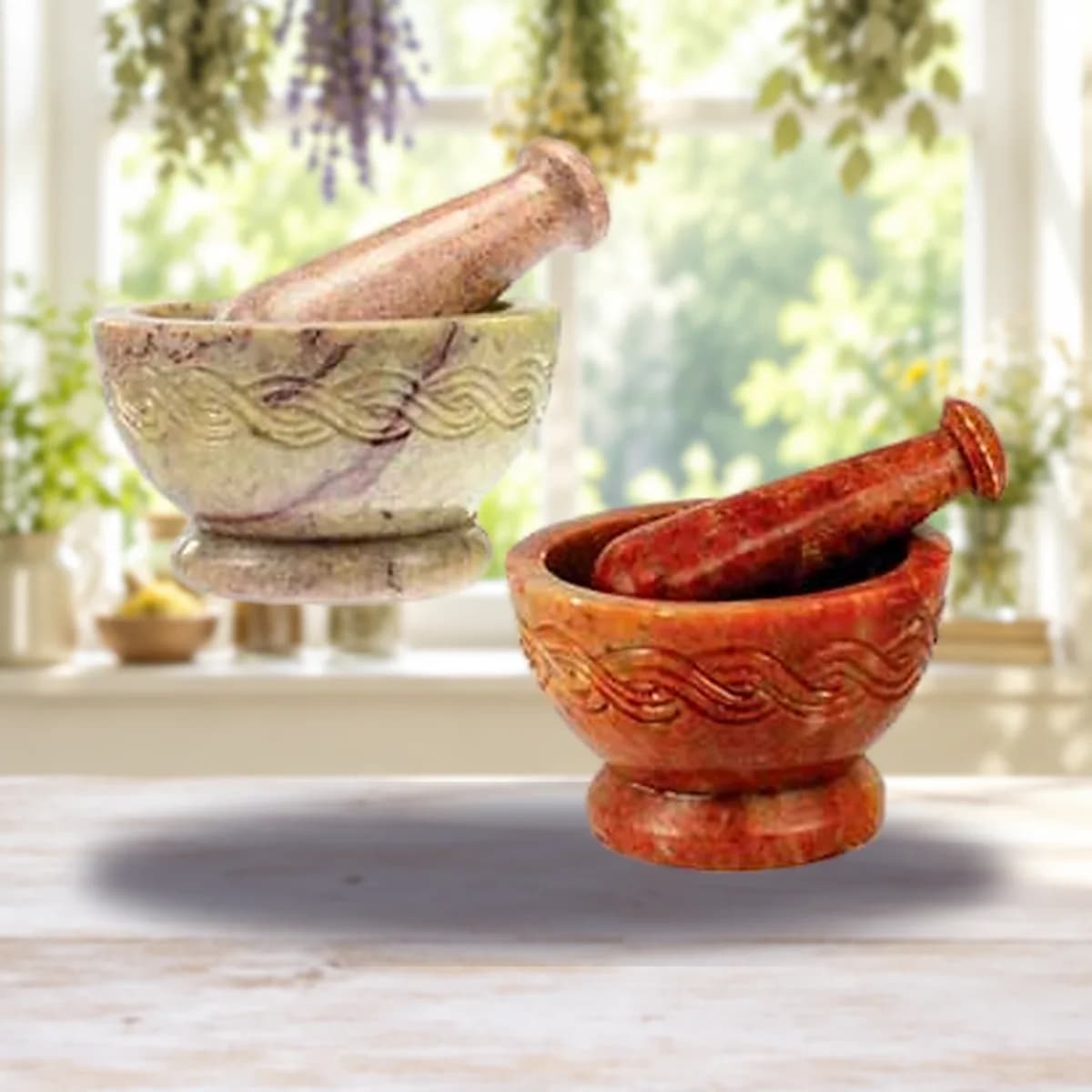 Celtic mortar & pestle set