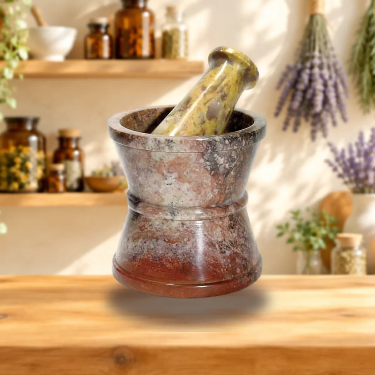 Traditional Soapstone mortar & pestle set