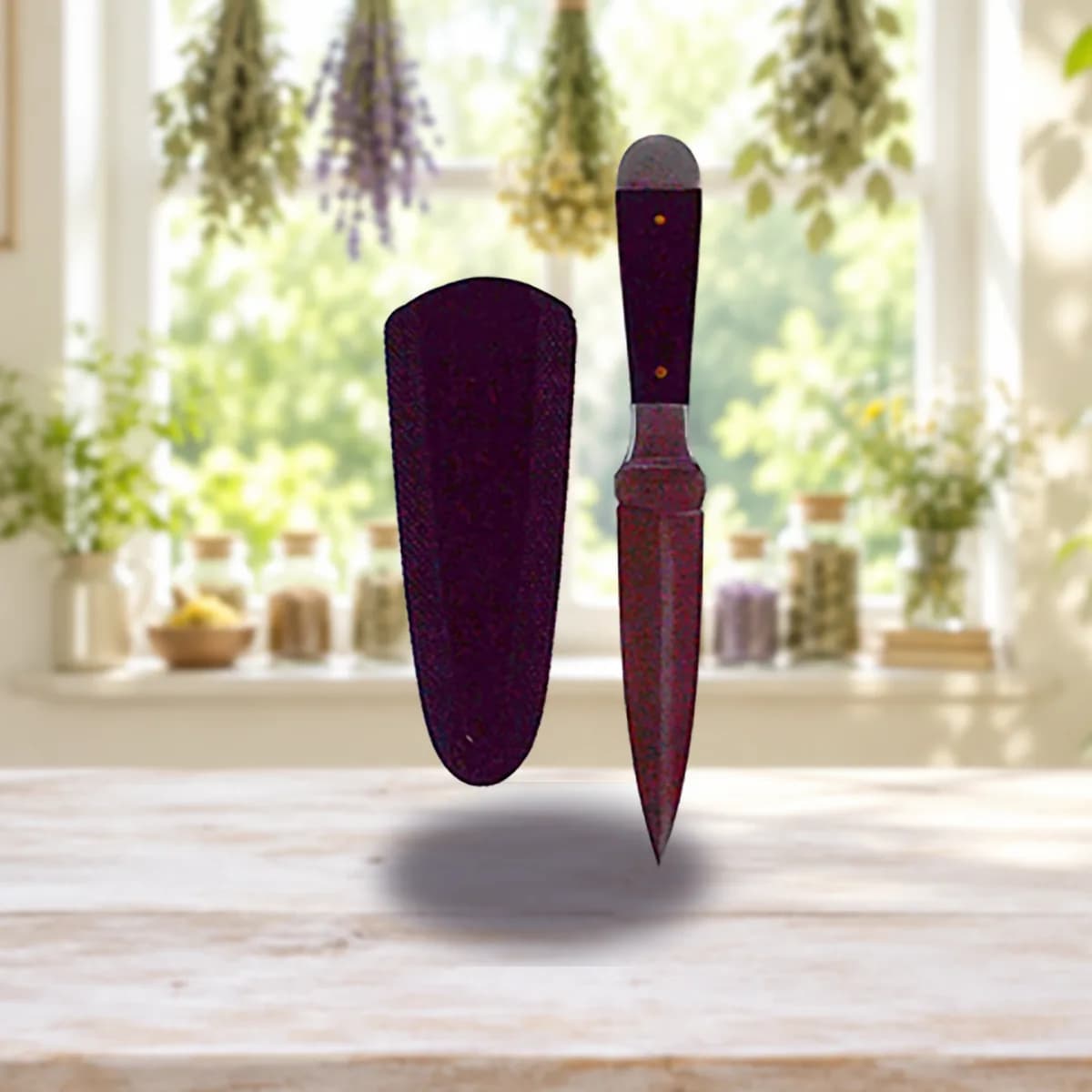 6 1/2" Horn Bosom athame