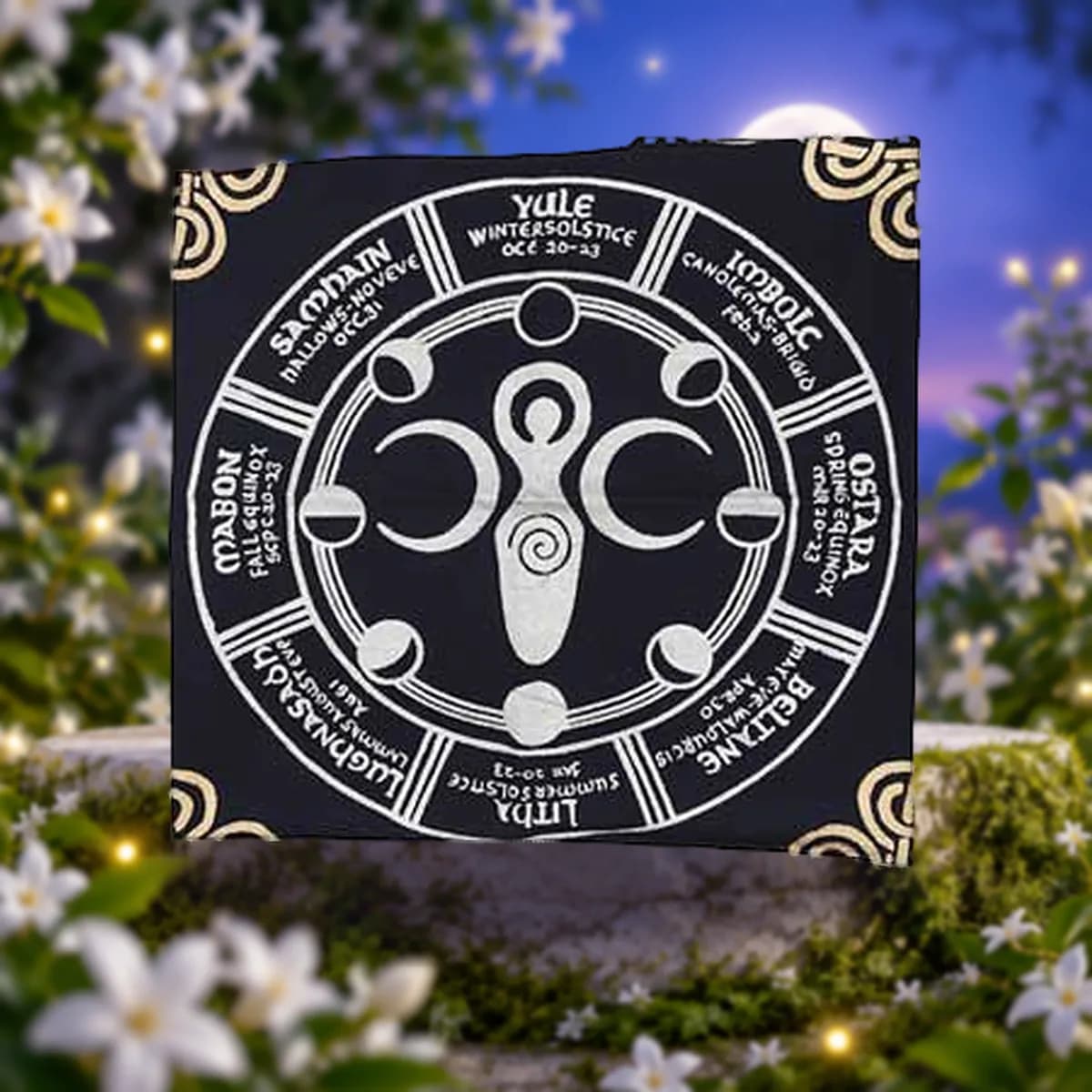 24"x24" Earth Goddess altar cloth