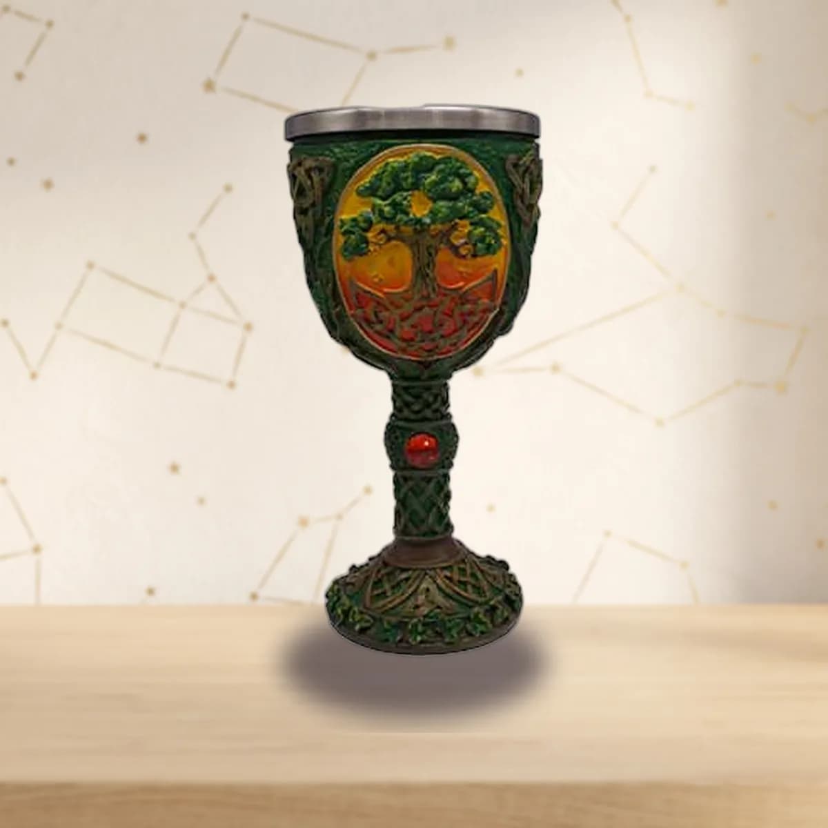 Tree of Life chalice 7 1/4"
